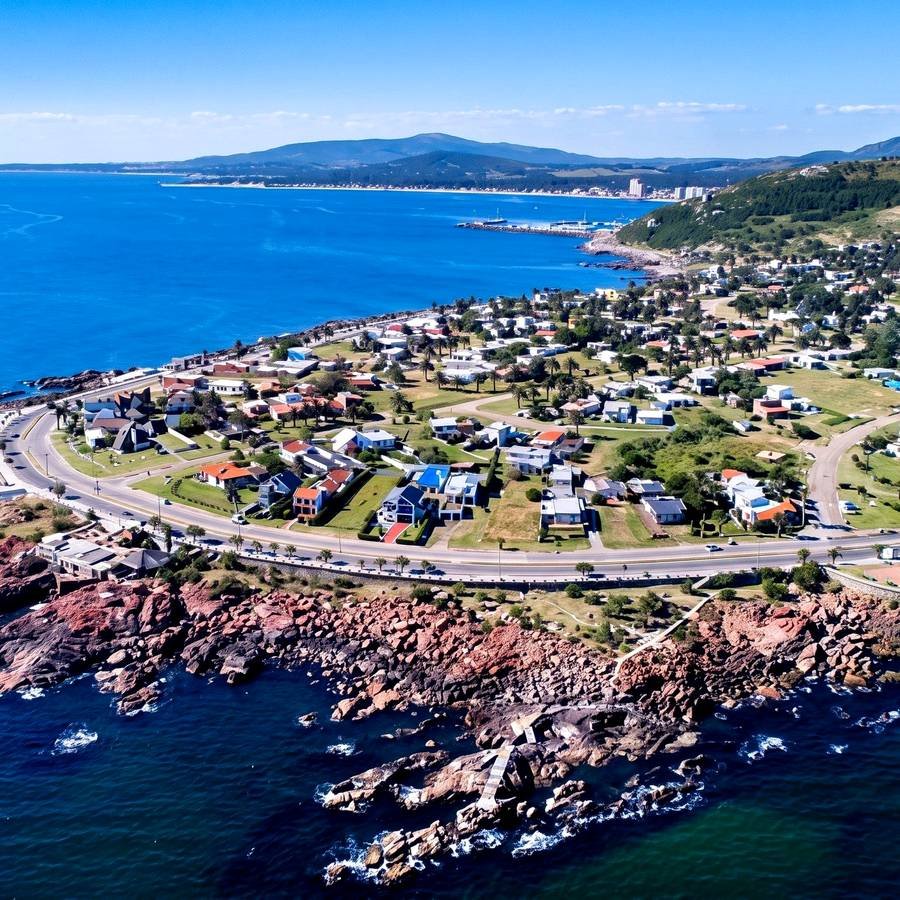 Vista aérea de Piriápolis, Uruguay